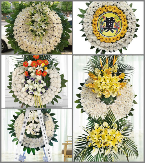 四川成都蒲江县大塘镇桂花社区花圈速递